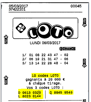 The French Lotto Raffle