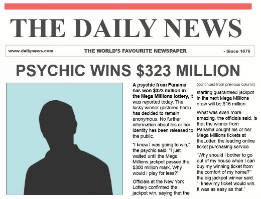 Could a psychic win the lottery?