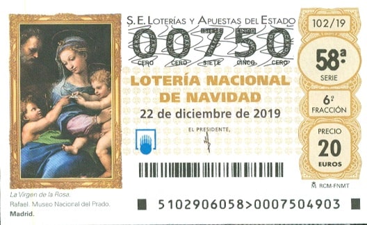Счастливый билет Lotería de Navidad