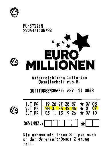 Выигрышный билет Евромиллионов