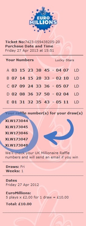 EuroMillions & Millionaire Raffle